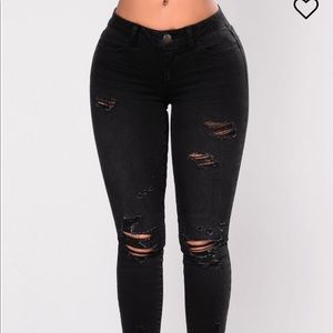 Here Comes The Love Jeans - Black